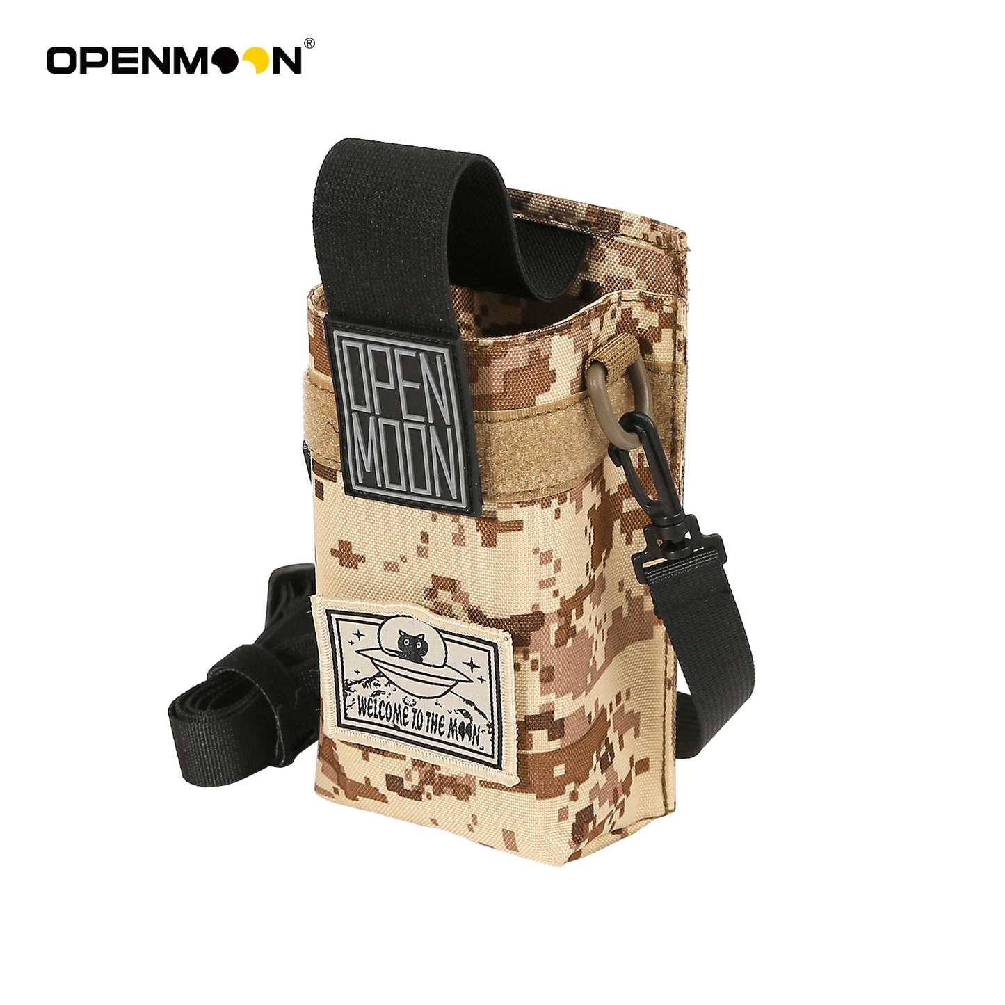 OPENMOON water bottle bag and gas bottle bag. 2 carrying methods, adjustable shoulder straps, hanging at the waist