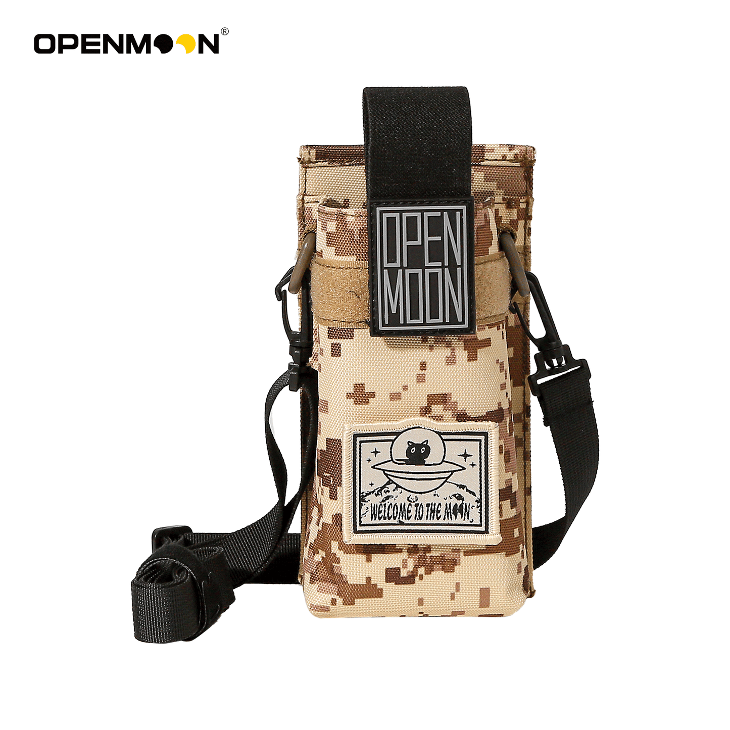 OPENMOON water bottle bag and gas bottle bag. 2 carrying methods, adjustable shoulder straps, hanging at the waist