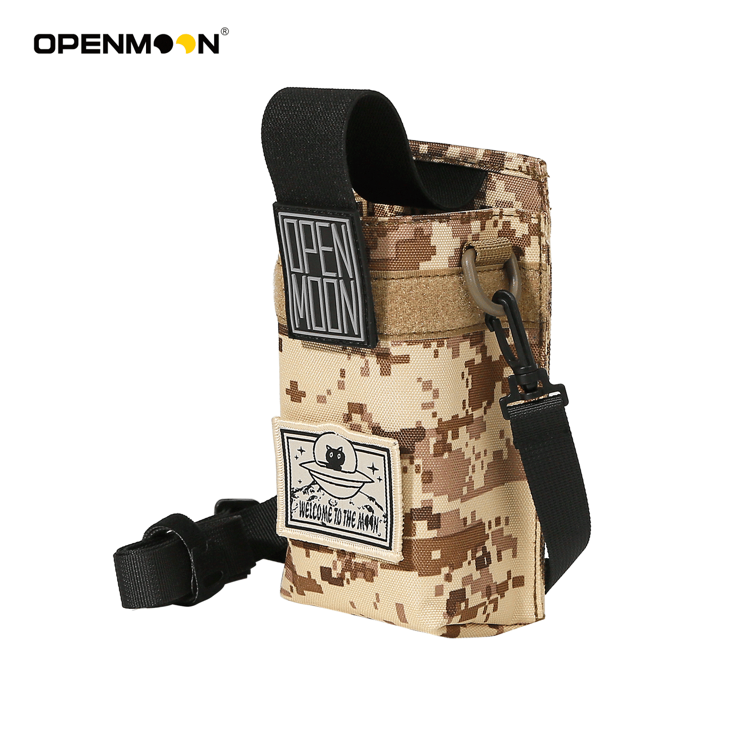 OPENMOON water bottle bag and gas bottle bag. 2 carrying methods, adjustable shoulder straps, hanging at the waist