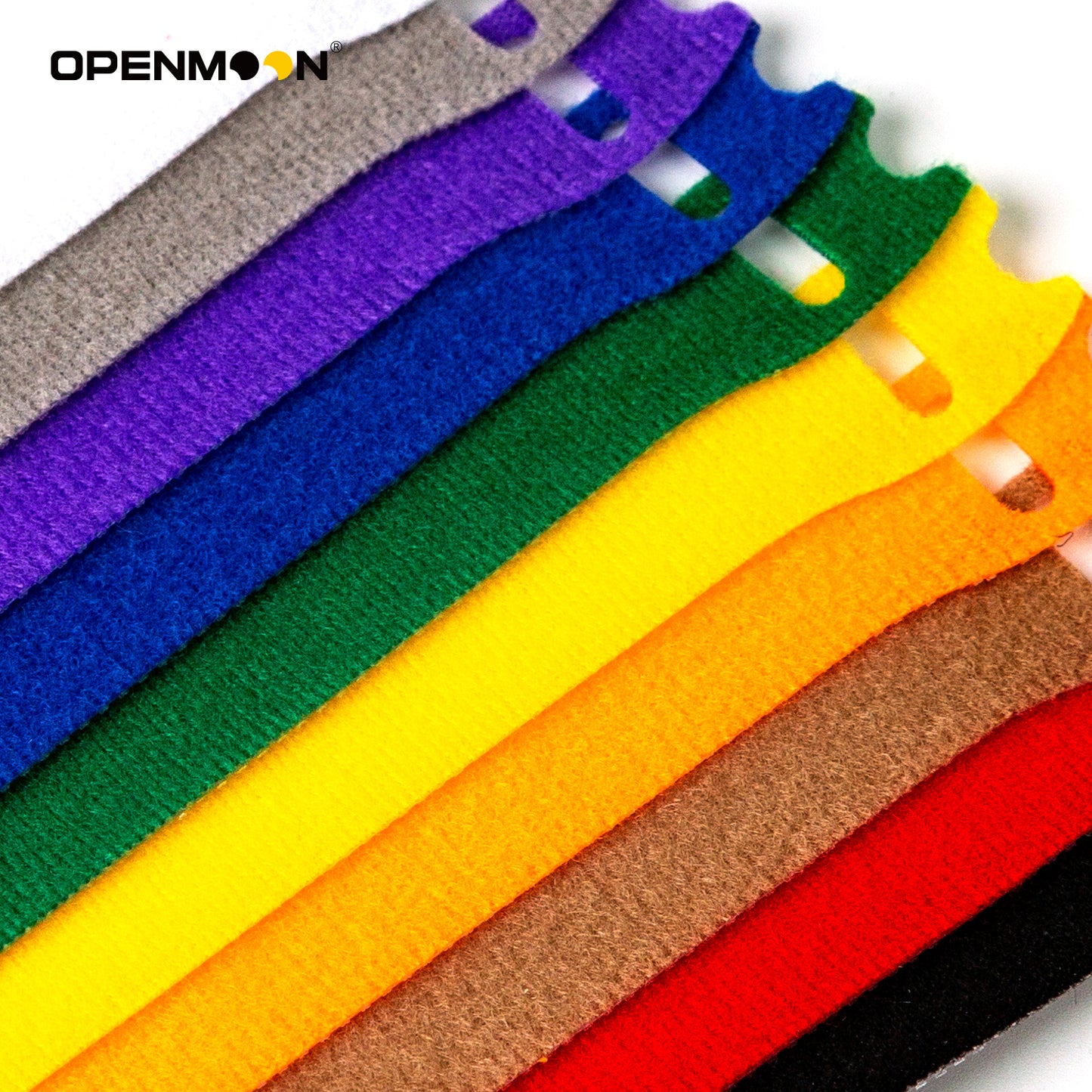 OPENMOON Nylon Reusable Cable Ties, Adjustable 10pieces Multicolor