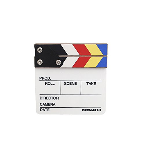 OPENMOON Director's Film Clapboard Cut Action Scene Clapper Board focus Slate for Close-up shot (SMALL)