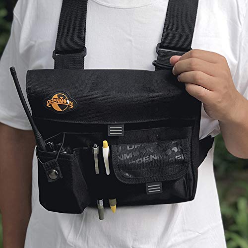 OPENMOON Radio Carry Case Chest Front Pack Pouch Holster