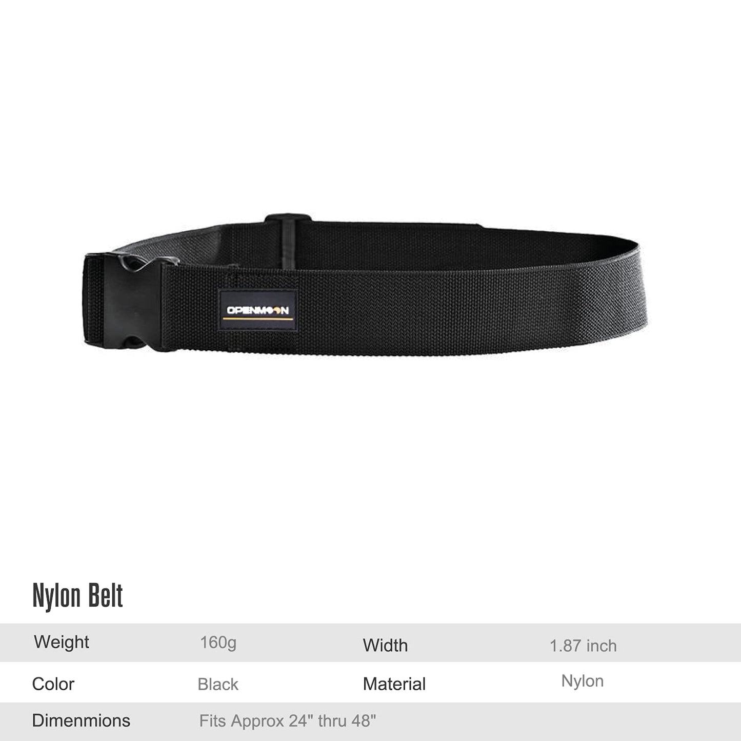 OPENMOON Light Duty Working Nylon Belt