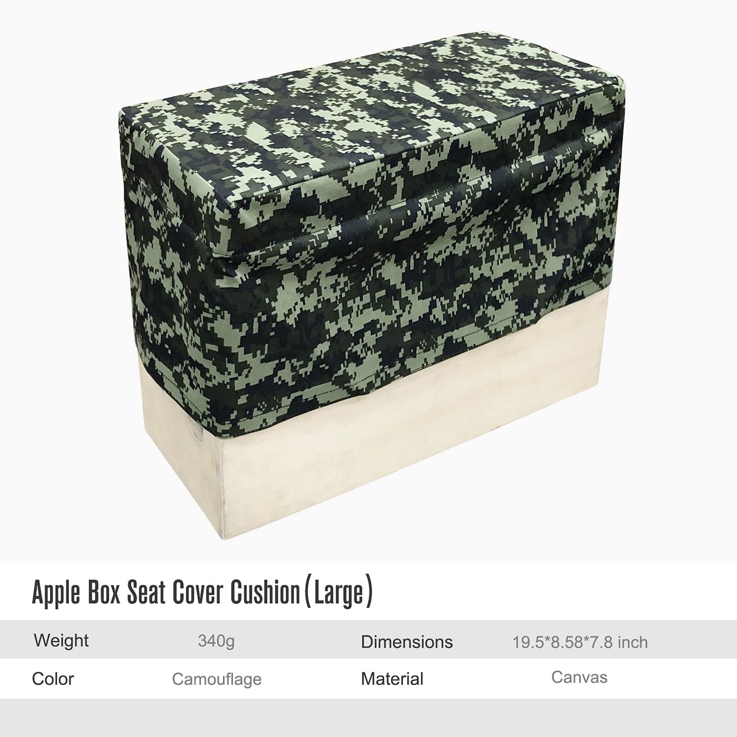 OPENMOON Apple Box Seat Cover Cushion Large