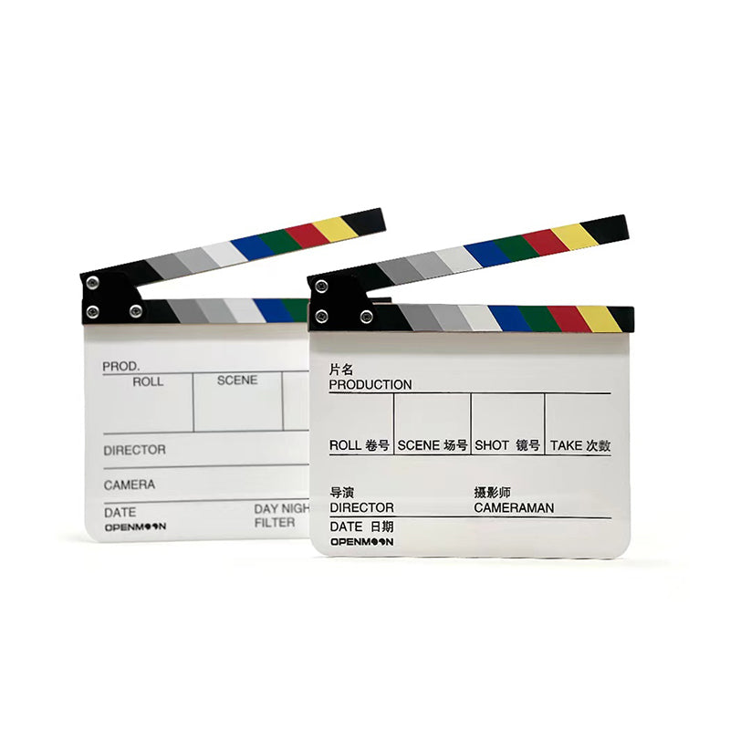 OPENMOON Director's Film Clapboard Cut Action Scene Clapper Board Slate