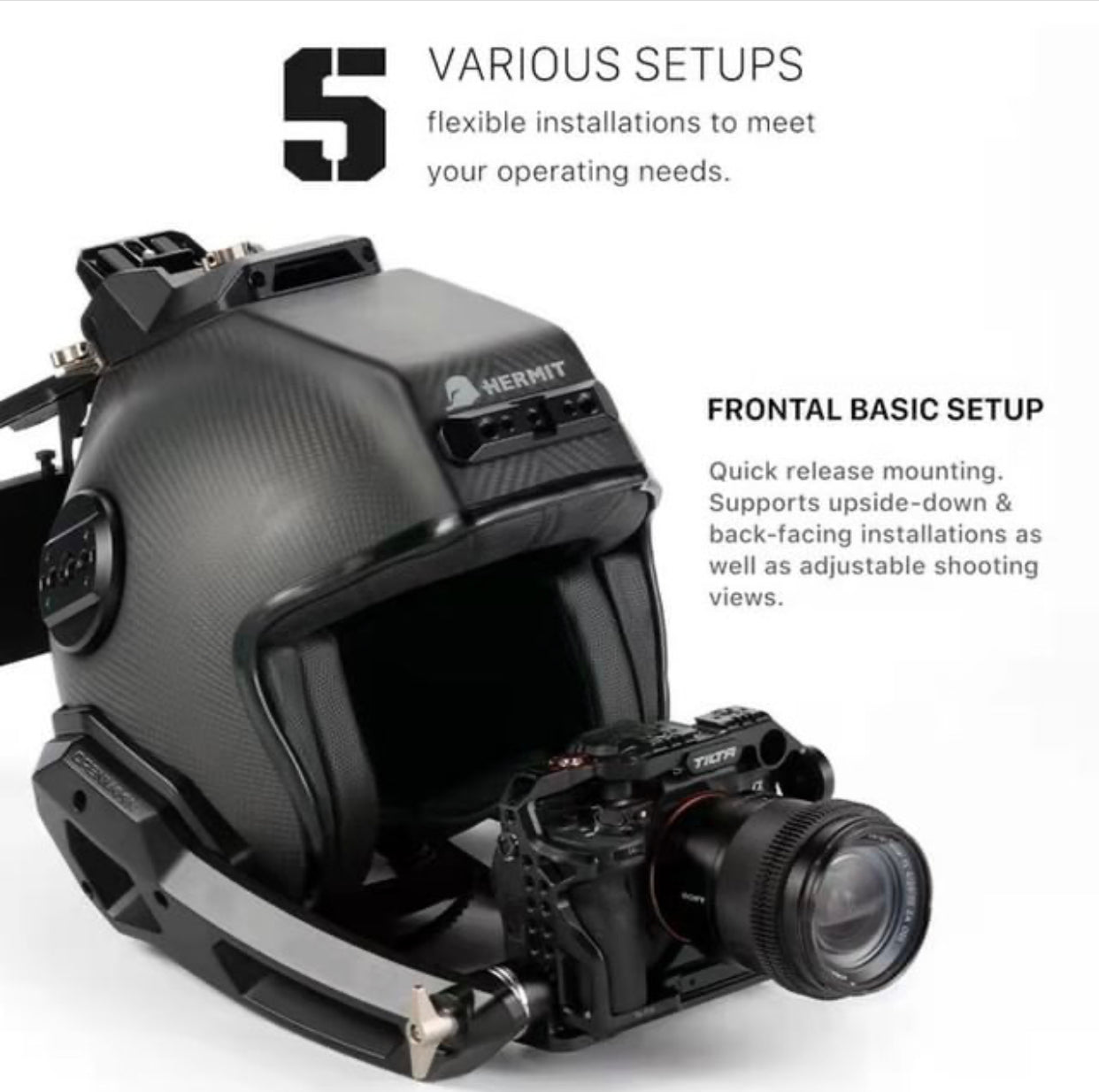 OPENMOON & Tilta Hermit POV Support System First-person photography helmet professional photography helmet